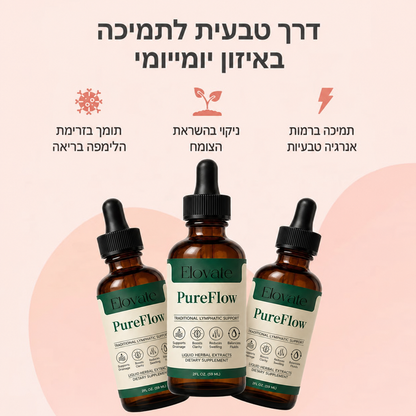 Elovate PureFlow - טיפות לניקוז לימפטי (Copy)